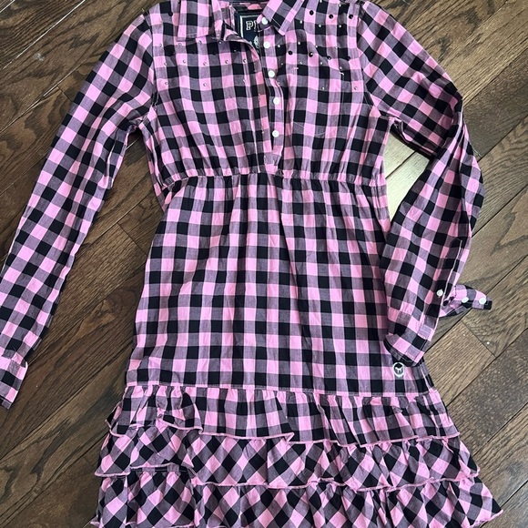 PINK Victoria's Secret Plaid Dress in Pink and Black - Picture 1 of 8